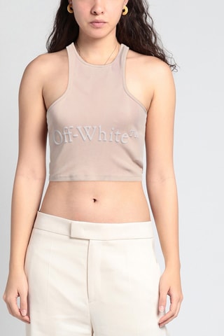 Off White - Crop top - Beige