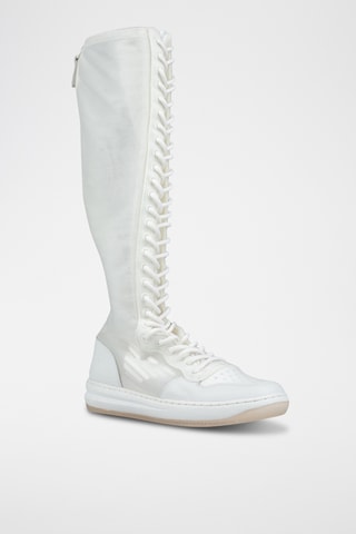 Emporio Armani - Bottes en cuir - Blanc