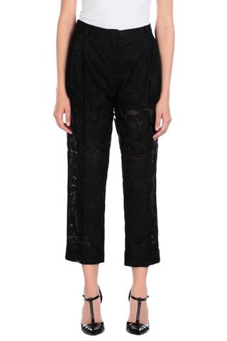 Dolce&Gabbana - Pantalon carotte en dentelle - Noir