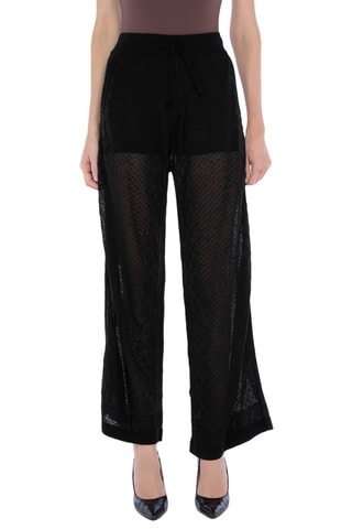 Just Cavalli - Pantalon wide legs en dentelle - Noir
