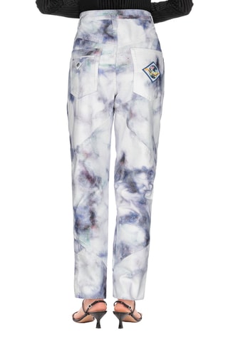 Isabel Marant - Pantalon droit tie and dye - Blanc