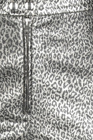 Isabel Marant - Pantalon skinny en cuir d'agneau taille haute - Argenté
