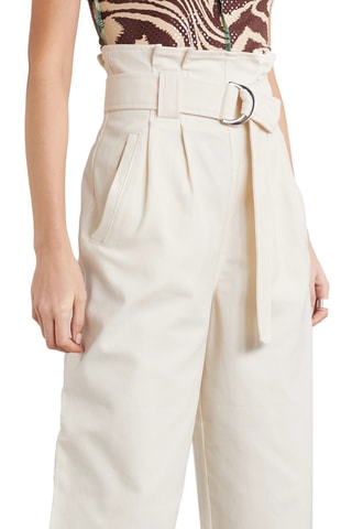 Ganni - Pantalon taille haute - Ecru