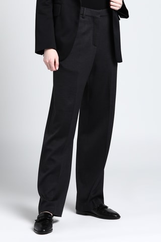 Burberry - Pantalon carotte en cachemire et soie - Noir