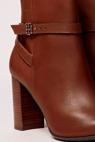 Bottines en cuir Marron