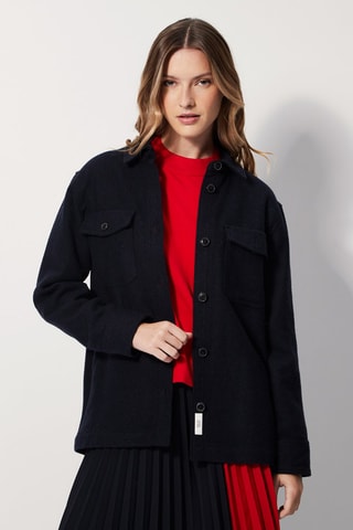 Veste en laine Bleu marine