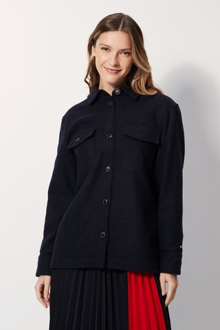 Veste en laine Bleu marine