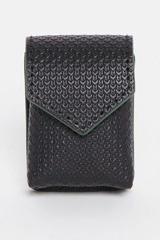 Pochette en cuir Noir