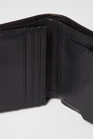 Portefeuille en cuir Noir