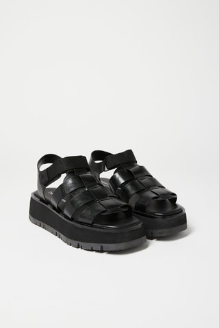 Sandales plateformes Noir