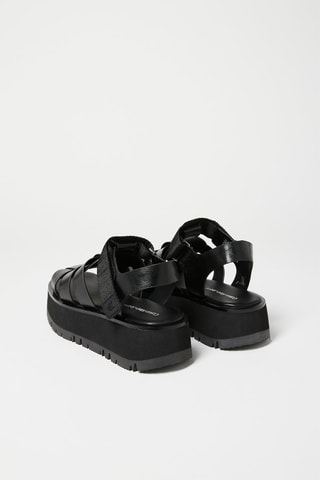Sandales plateformes Noir