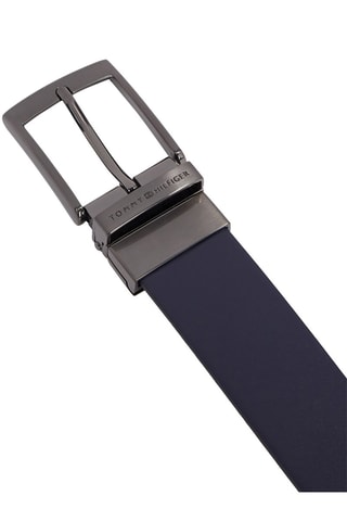 Ceinture réversible en cuir Bleu marine