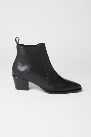 Bottines Chelsea en cuir Noir