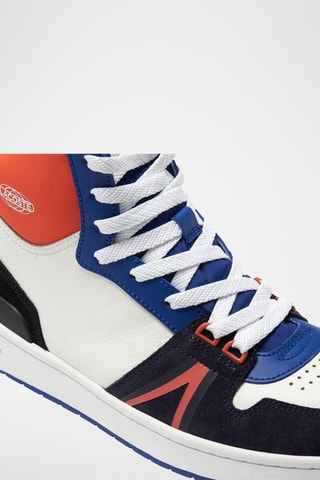 Baskets L001 Mid - Blanc et bleu marine