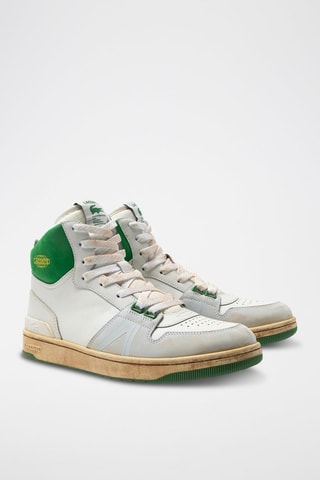 Baskets L001 Mid - Blanc et vert