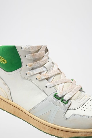 Baskets L001 Mid - Blanc et vert