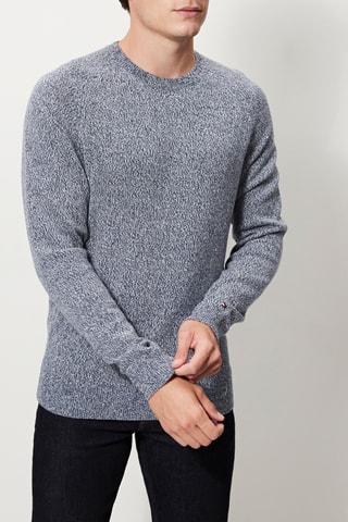 Pull en laine Gris foncé chiné