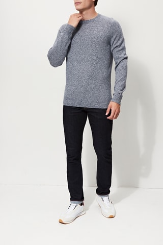 Pull en laine Gris foncé chiné