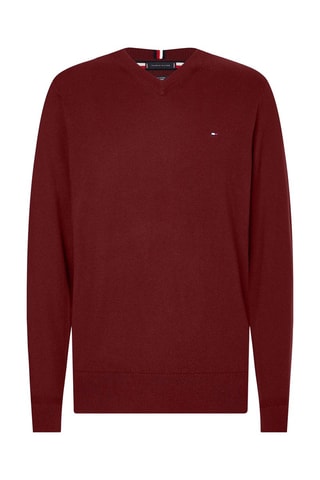 Pull en coton biologique et cachemire - Rouge brique