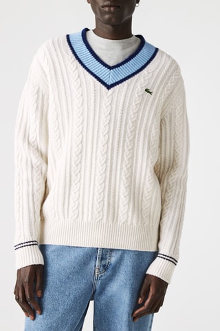 Pull en laine Blanc