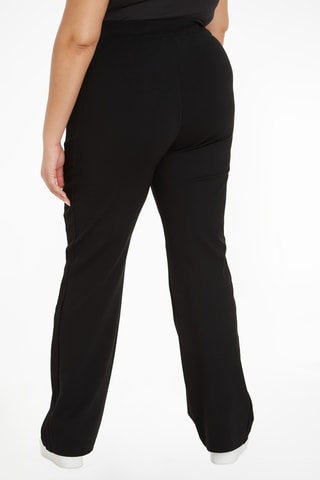 Pantalon bootcut taille haute Noir