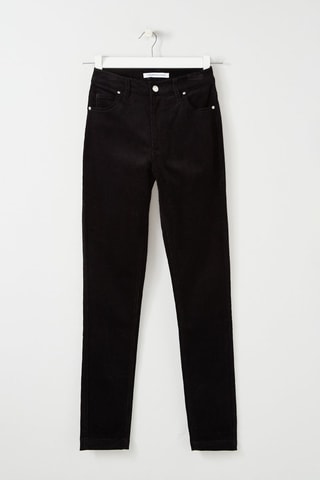 Pantalon bootcut en velours Noir