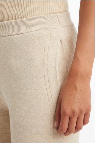 Jogging en coton biologique et cachemire Beige