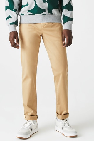 Chino slim en coton biologique - Beige