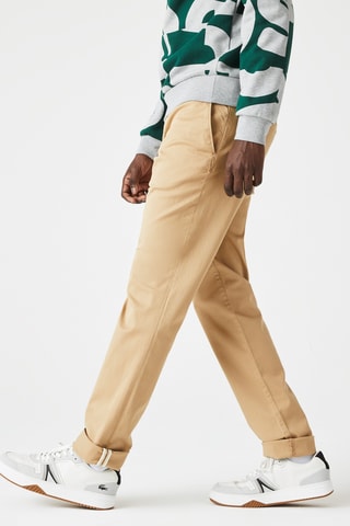 Chino slim en coton biologique - Beige