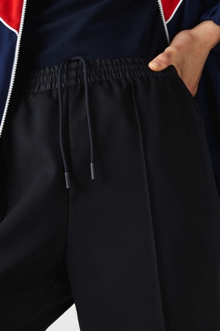 Pantalon cigarette en laine - Noir