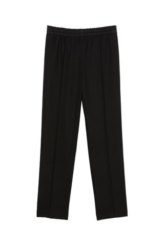 Pantalon cigarette en laine - Noir
