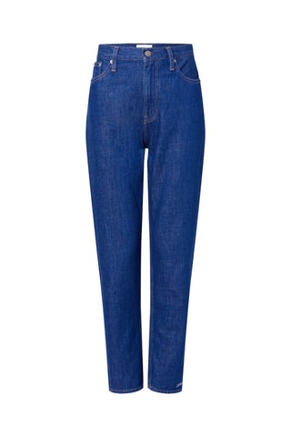 Jean mom Bleu