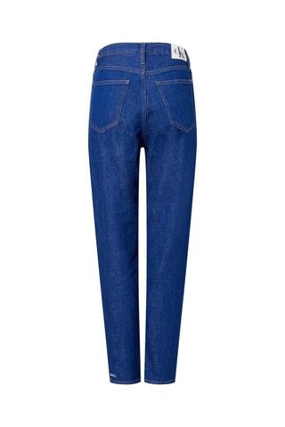 Jean mom Bleu