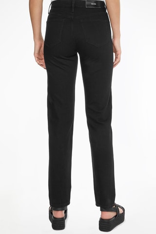 Jean droit taille haute Noir