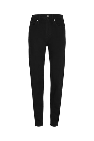 Jean droit taille haute Noir