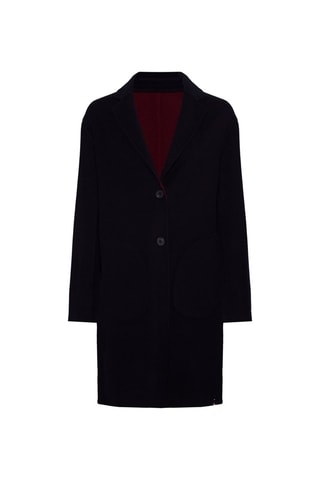 Manteau en laine Bleu marine
