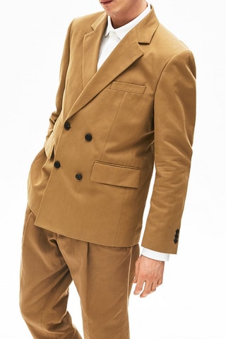 Veste en lin Camel