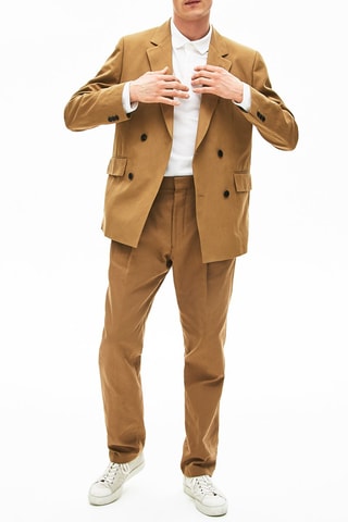 Veste en lin Camel