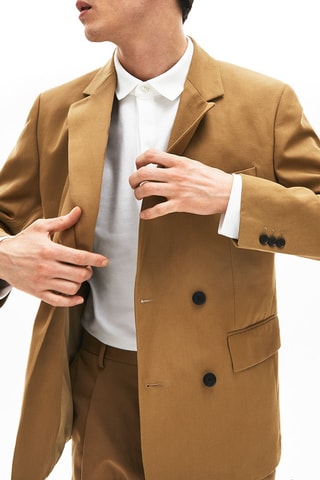 Veste en lin Camel