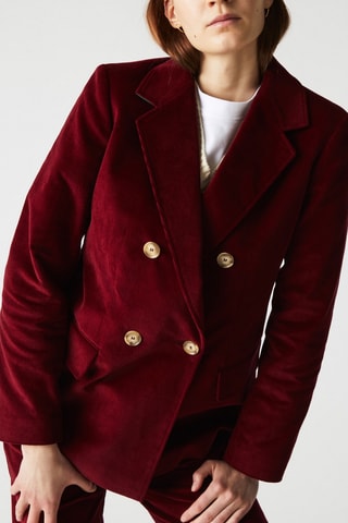 Veste en velours Bordeaux