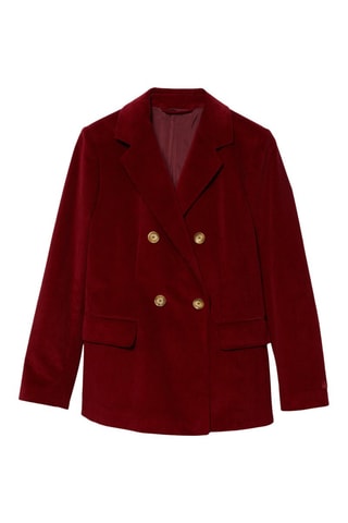 Veste en velours Bordeaux