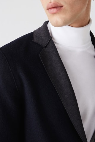 Veste en laine Bleu marine