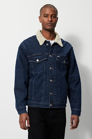 Veste en jean Bleu marine