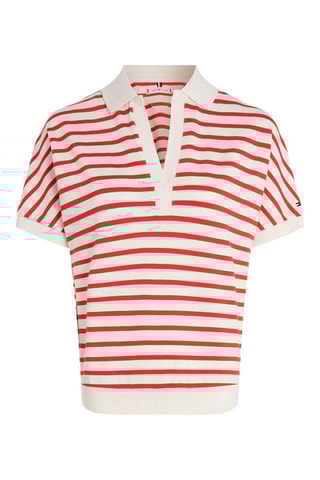 Top Ecru et rouge
