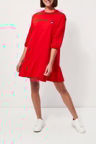 Robe droite Rouge