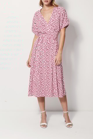 Robe portefeuille Rose clair et fuchsia