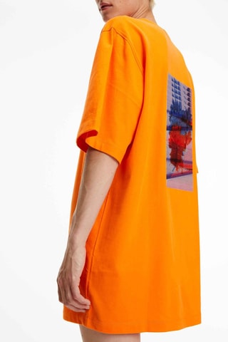 Robe t-shirt Orange