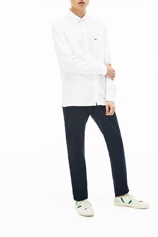 Chemise regular en lin - Blanc