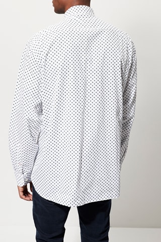 Chemise Blanc et bleu foncé