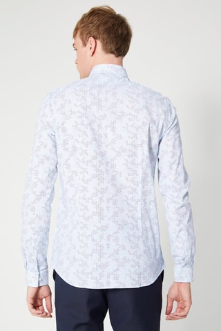 Chemise regular Ciel et bleu marine